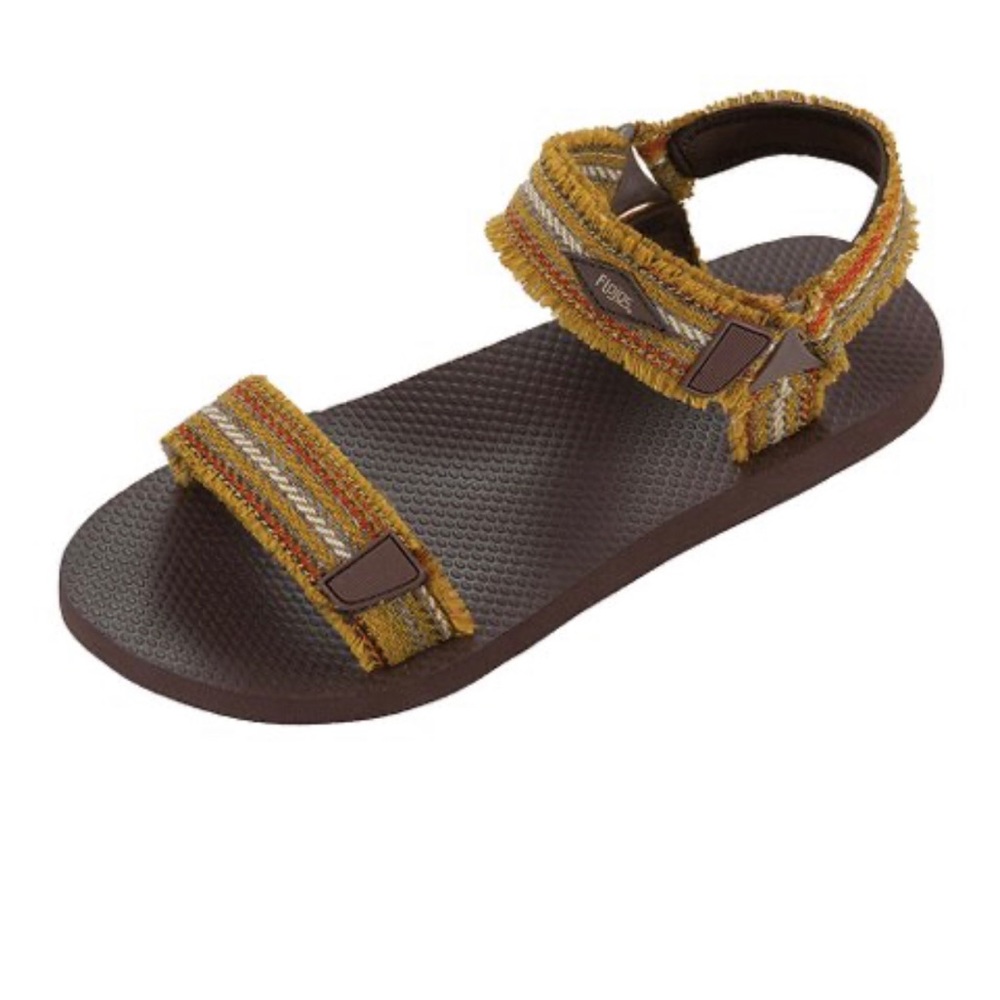 Flojos | Brown & Mexican Blanket Pascule Sandal - SZ 13